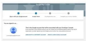 Google Play 开发者注册