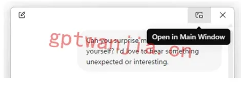 Windows版本ChatGPT聊天对话