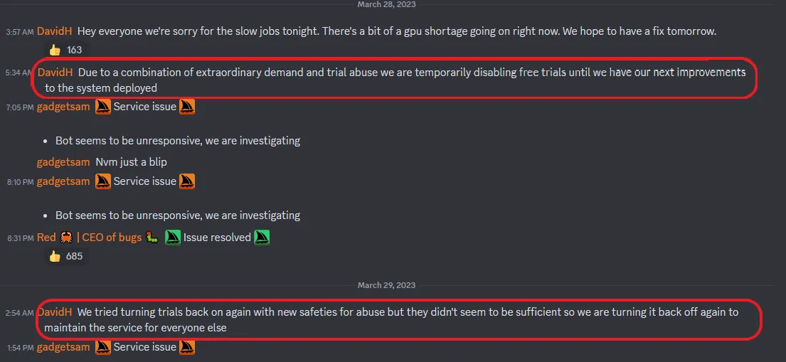 Midjourney 免费试用公告