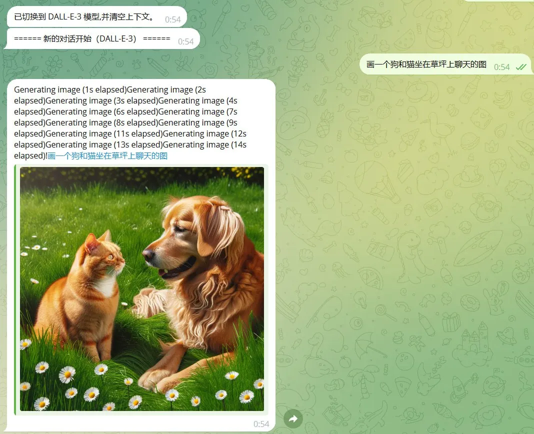 Telegram Bot 对话窗