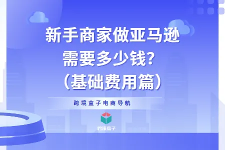 新手商家做亚马逊需要多少钱？