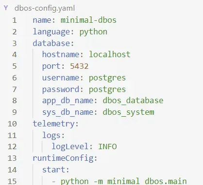 dbos-config.yaml 示例